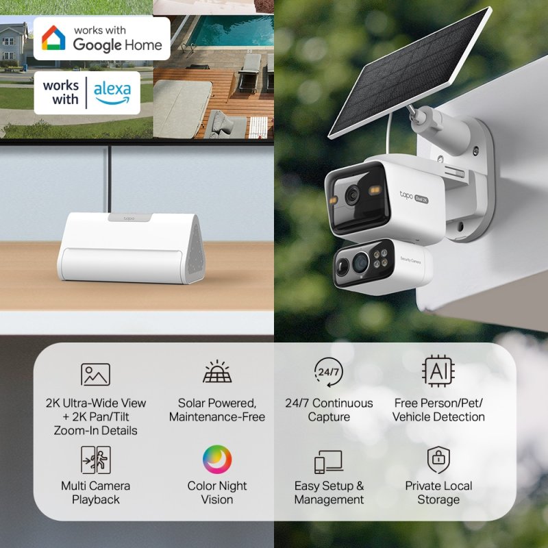 Tapo HB410 Solární  kamera 2K dual (sada 2 kamer) - obrázek č. 5
