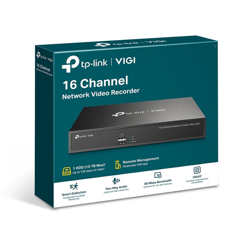 VIGI NVR1016H 16 Channel Network Video Recorder - obrázek č. 2