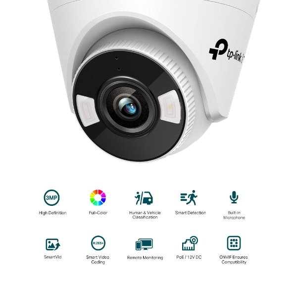 VIGI C430(4mm) 3MP Full-Color Turret Network cam. - obrázek č. 1