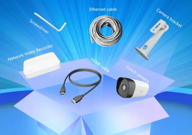Tenda K8P-4TR - PoE kamerový set 4MPx, 8CH NVR + 8x IP kamera 4MPx IP67, zvuk, web. rozhraní, CZ app - obrázek č. 3