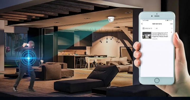 Tenda K4P-4CR - PoE kamerový set 4MPx, 4CH NVR + 4x IP kamera 4MPx, IP67, zvuk, web. rozhraní,CZ app - obrázek č. 4