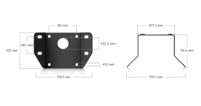 Ubiquiti UACC-AI-MS-4-AM-B - UniFi Enterprise AI Multi Sensor 4 Camera Arm Mount, černá - obrázek č. 5