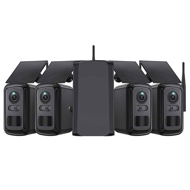 Set solárních kamer Viking HUB S04 / 8000 mAh /  mobilní aplikace /  outdoor - obrázek produktu