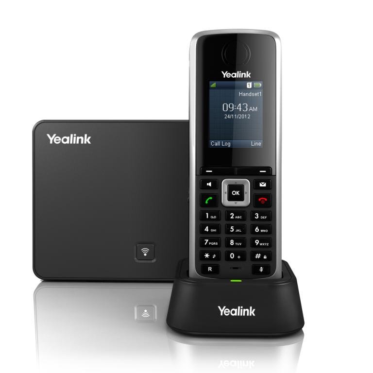 Yealink W52P IP DECT báze+ručka,PoE,1,8" bar. LCD,až 5 ruček - obrázek produktu