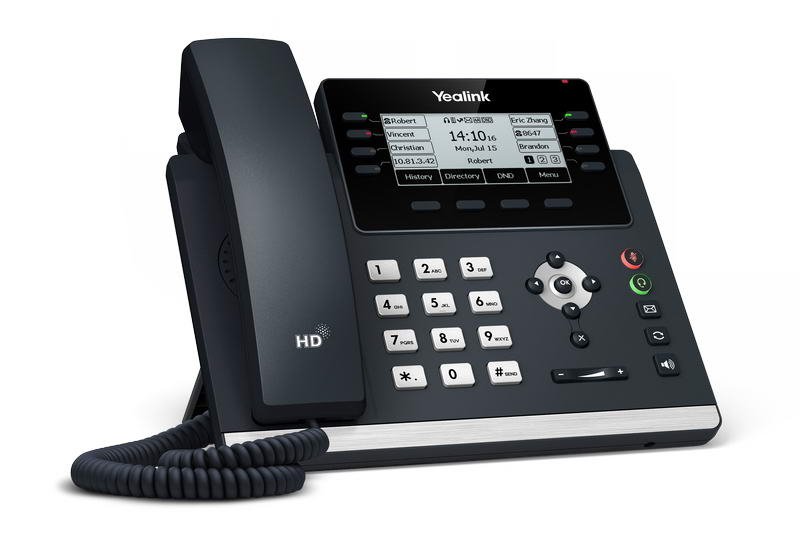 Yealink SIP-T43U SIP telefon, PoE, 3,7" 360x160 LCD, 21 prog.tl.,2xUSB, GigE - obrázek č. 2