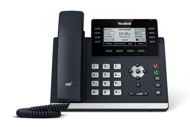Yealink SIP-T43U SIP telefon, PoE, 3,7" 360x160 LCD, 21 prog.tl.,2xUSB, GigE - obrázek produktu