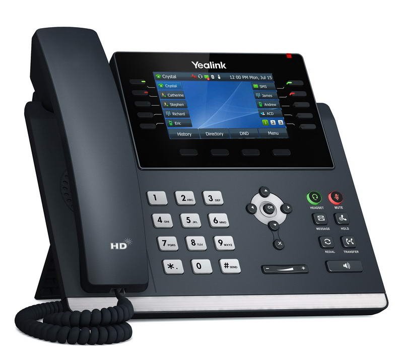 Yealink SIP-T46U SIP telefon, PoE, 4,3" 480x272 LCD, 27 prog.tl.,2xUSB, Gig - obrázek č. 2
