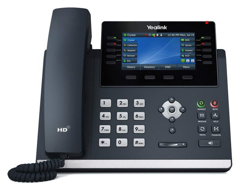 Yealink SIP-T46U SIP telefon, PoE, 4,3" 480x272 LCD, 27 prog.tl.,2xUSB, Gig - obrázek produktu