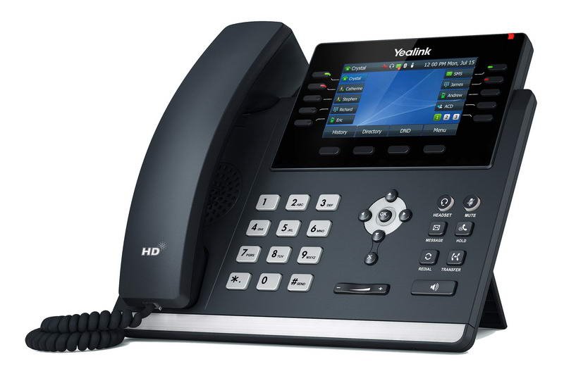 Yealink SIP-T46U SIP telefon, PoE, 4,3" 480x272 LCD, 27 prog.tl.,2xUSB, Gig - obrázek č. 1