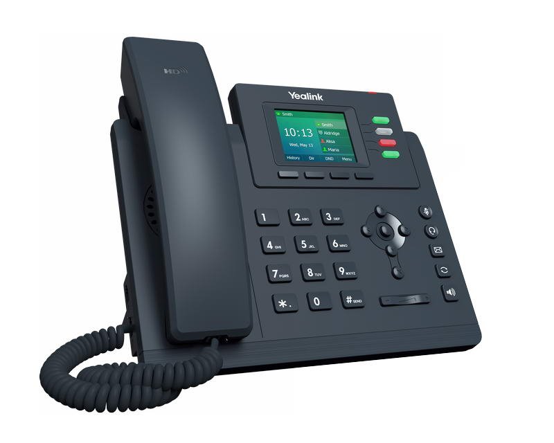Yealink SIP-T33G SIP telefon, PoE, 2,4" 320x240 barevný LCD, 4 x SIP úč., GigE - obrázek č. 1