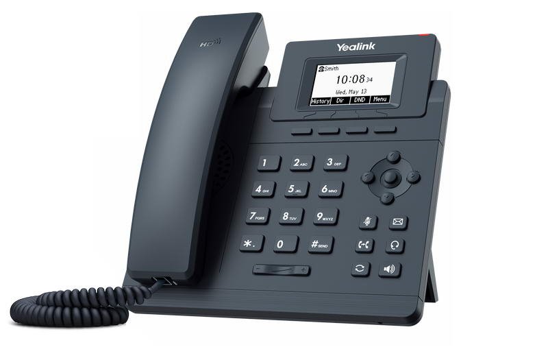 Yealink SIP-T30P SIP telefon, PoE, 2,3" 132x64 nepodsv. LCD, 1 x SIP úč., 100M Eth - obrázek č. 1