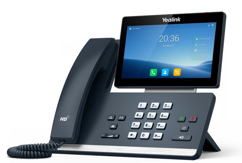 Yealink SIP-T58W SIP telefon, Android, PoE, 7" bar. dot. LCD, GigE - obrázek č. 2