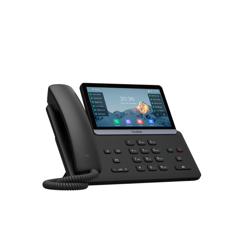 Yealink SIP-T77U SIP telefon, PoE, 16 SIP účtů, 7" bar. LCD, GigE, 2x USB - obrázek č. 1