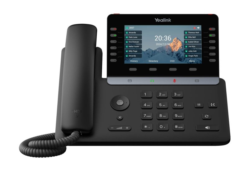 Yealink SIP-T85W SIP telefon, PoE, 5,5"bar. LCD, GigE, 16 SIP účtů, BT, Wi-Fi 6 - obrázek produktu