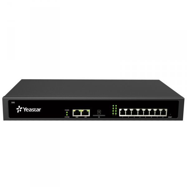 Yeastar S50, IP PBX, až 8 portů, 50 uživatelů, 25 hovorů, rack - obrázek produktu