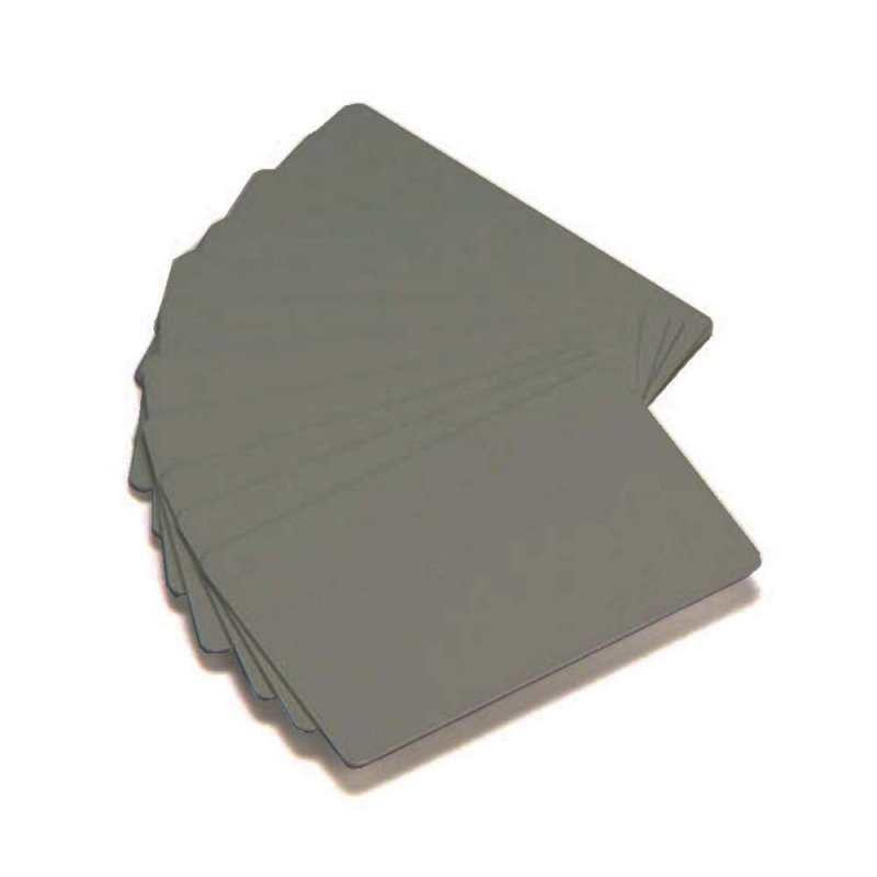 ZEBRA COLOR PVC CARD - SILVER METALLIC, 30 MIL, 500 ks - obrázek produktu