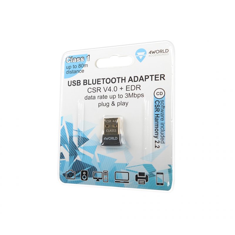 4World Bluetooth 4.0+EDR USB adapter - obrázek č. 3