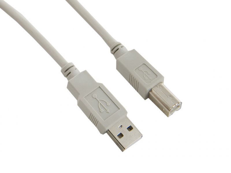4World Kabel USB 2.0 AM-BM 5.0m Gray - obrázek produktu