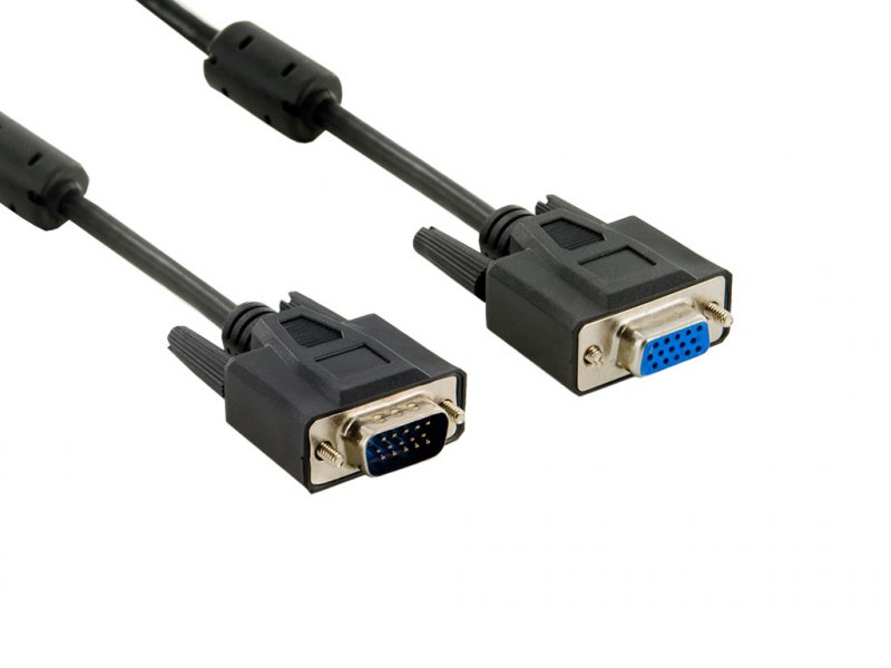 4World Kabel SVGA 15M-15F 3.0m Black - obrázek produktu