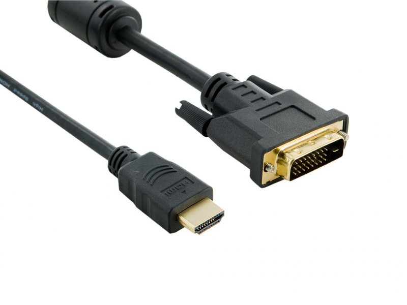 4World Kabel DVI-D-HDMI 24+1M-19M 3.0m Black - obrázek produktu