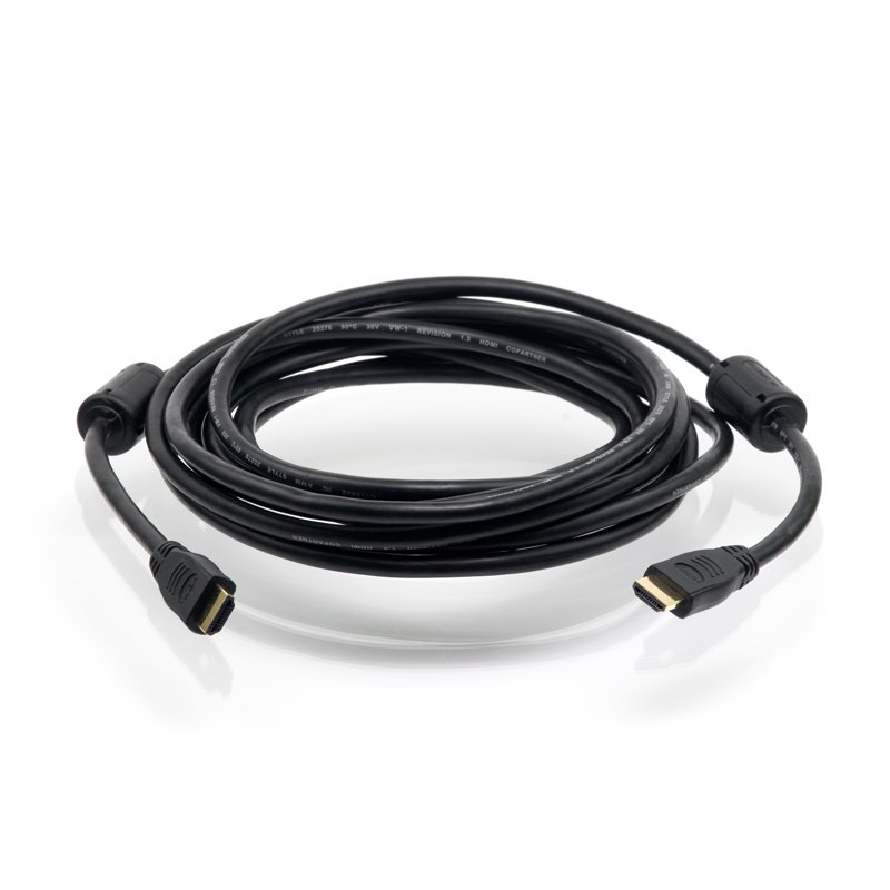 4World Kabel HDMI 1.3 19M-19M Ferryt 5.0m Black - obrázek produktu