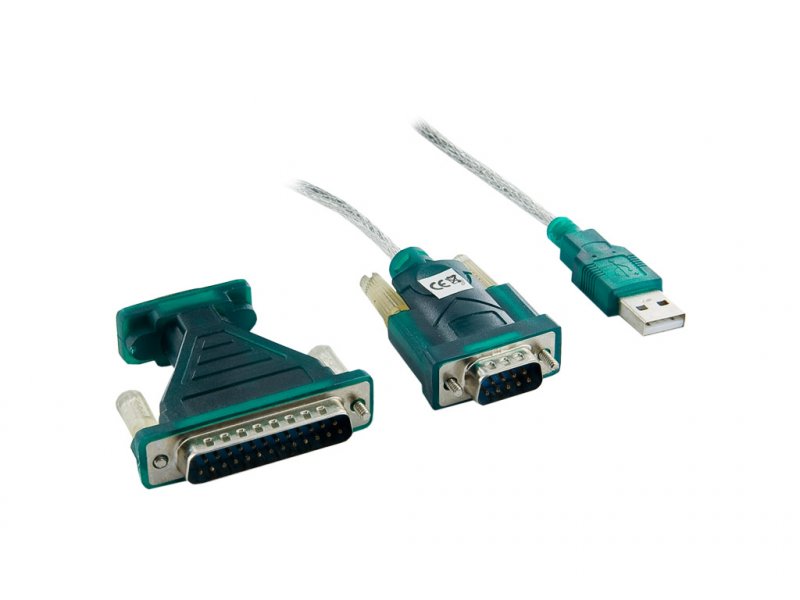 4World Adaptér USB na Serial port DB9 a DB25 - obrázek produktu