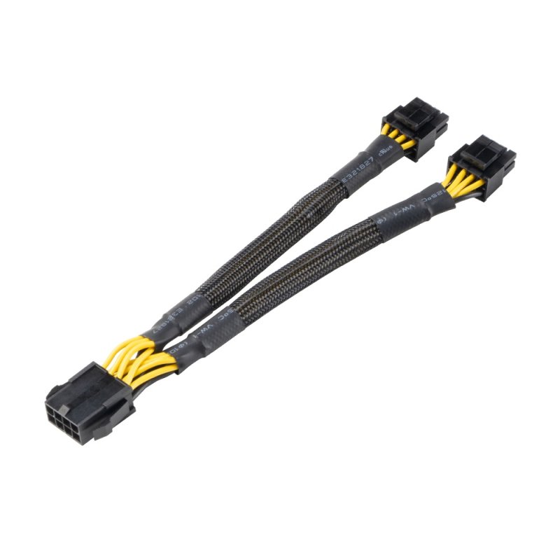 AKASA - 8-pin na Dual 4+4-pin CPU Power Adapter - obrázek č. 1