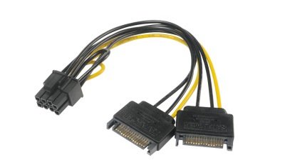 AKASA - SATA power na 6+2-pin PCIe adaptér - obrázek produktu