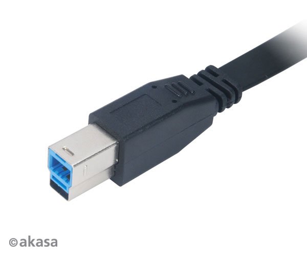 AKASA - Proslim - USB 3.0 A na B - 1,5 m - obrázek č. 2