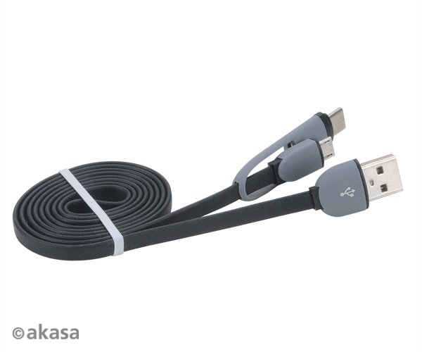 AKASA - typ C a mikro B na USB 2.0 typ A adaptér - obrázek č. 1