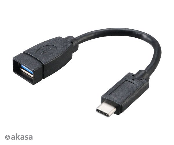 AKASA - USB 3.1 typ C na typ A adaptér - 15 cm - obrázek č. 1