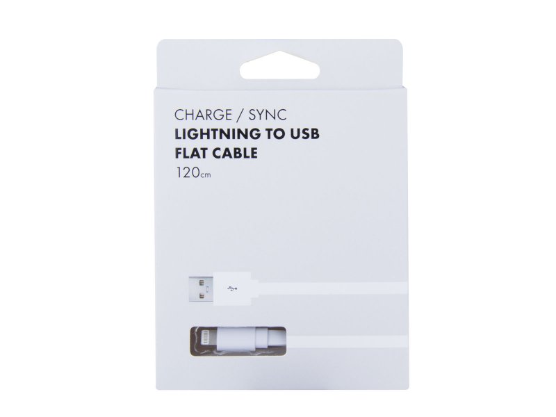 Kabel AVACOM LIG-120W USB - Lightning, 120cm, bílá - obrázek č. 1