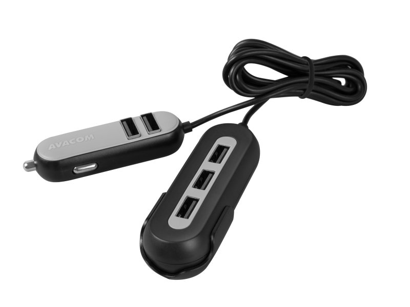 AVACOM CarHUB nabíječka do auta 5x USB výstup, černá - obrázek č. 3