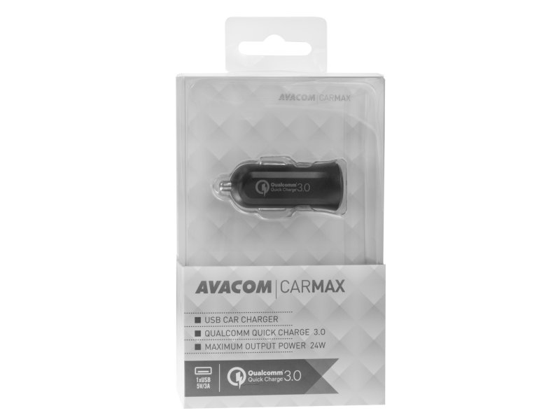 AVACOM CarMAX nabíječka do auta s Qualcomm Quick Charge 3.0, černá - obrázek č. 1