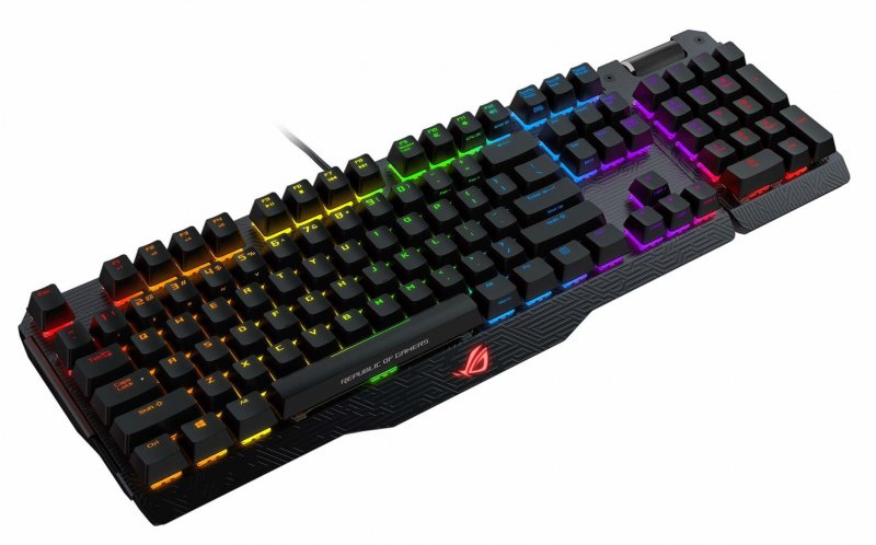 ASUS ROG MA01 Claymore RED/ CHERRY/ US - RGB  mech. keyboard w/  LED lightning US layout - obrázek produktu