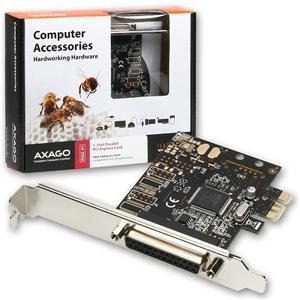 AXAGO PCI-Express adapter 1x paralel port + LP - obrázek produktu
