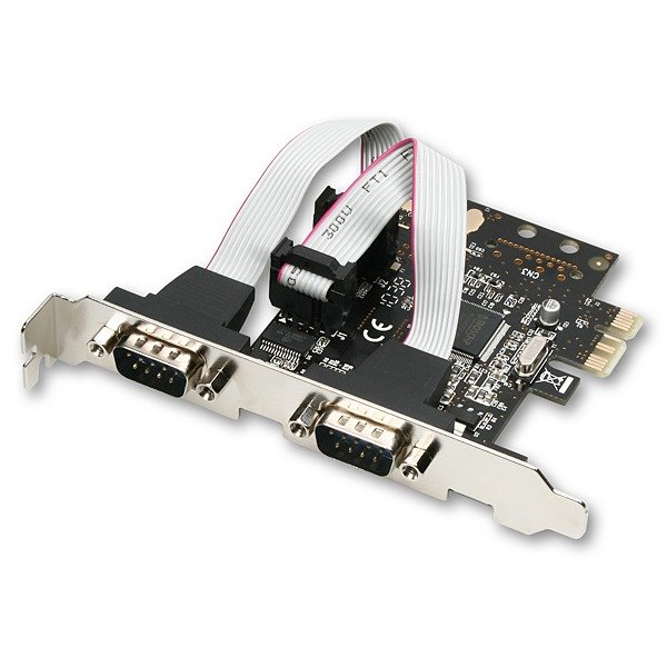 AXAGO PCI-Express adapter 2x sériový port + LP - obrázek č. 1