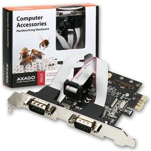 AXAGO PCI-Express adapter 2x sériový port + LP - obrázek produktu