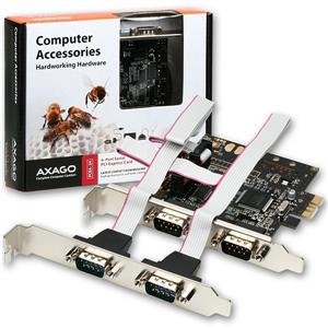 AXAGO PCI-Express adapter 4x sériový port - obrázek produktu