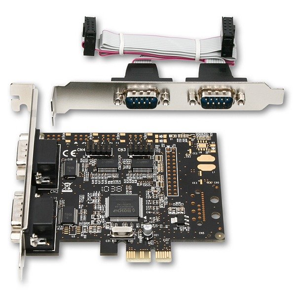 AXAGO PCI-Express adapter 4x sériový port - obrázek č. 2
