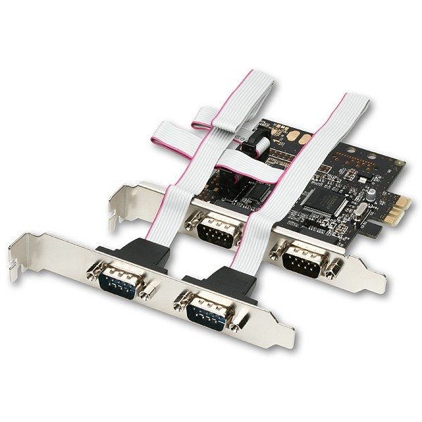 AXAGO PCI-Express adapter 4x sériový port - obrázek č. 1