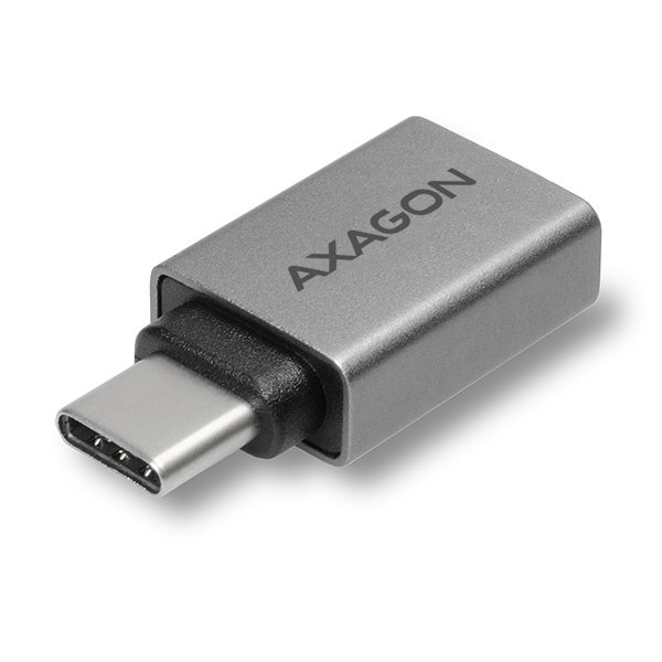 AXAGON RUCM-AFA, redukce USB-C (M) -> USB-A (F), USB 3.2 Gen 2, 3A, ALU - obrázek č. 2