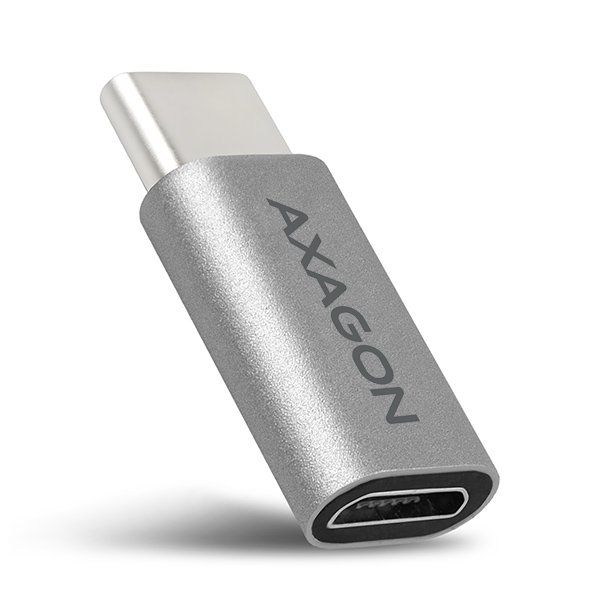 AXAGON RUCM-MFA, USB-C Male -> Micro USB Female ALU redukce - obrázek č. 1