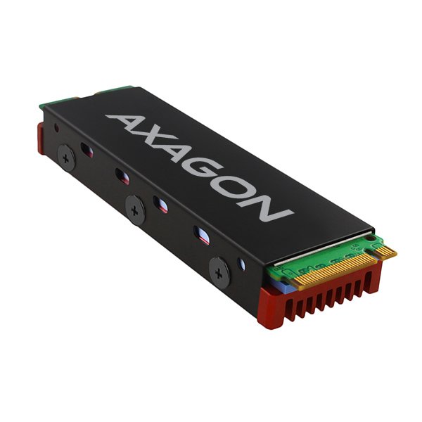 AXAGON CLR-M2, hliníkový pasivní chladič pro jedno i oboustranný M.2 SSD disk, výška 12 mm - obrázek č. 3