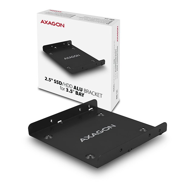 AXAGON RHD-125, hliníkový rámeček pro 1x 2.5" HDD/ SSD do 3.5" pozice - obrázek produktu