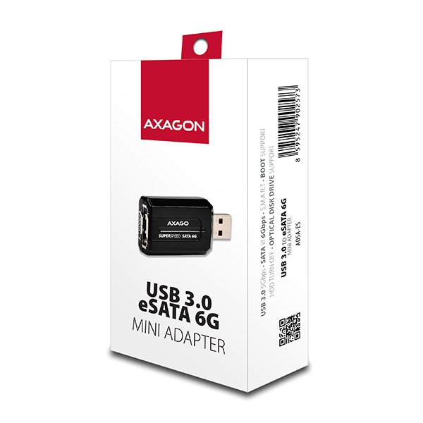 AXAGON ADSA-ES, USB3.0 - eSATA 6G MINI adaptér - obrázek č. 5