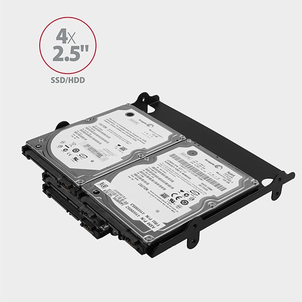 AXAGON RHD-435, kovový rámeček pro 4x 2.5" nebo 2x 2.5" HDD/ SSD  a 1x 3.5" HDD do 5.25" pozice - obrázek č. 4