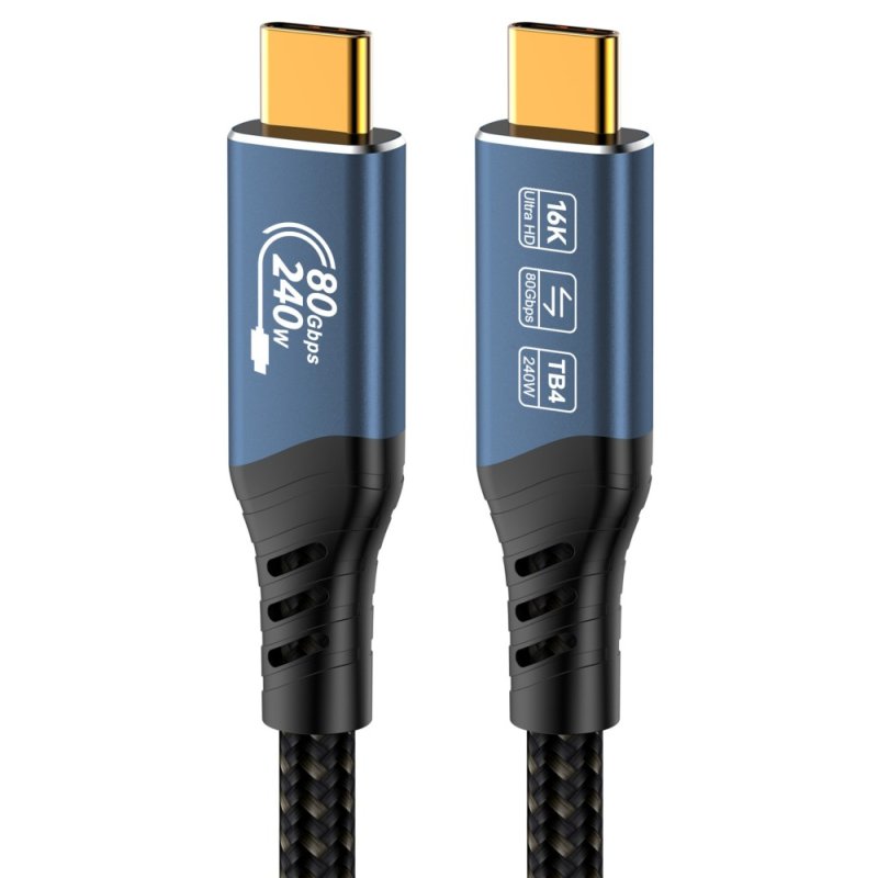 USB4™ Ver2.0 80Gbps 16K@60Hz 240W Thunderbolt,0.8m - obrázek produktu