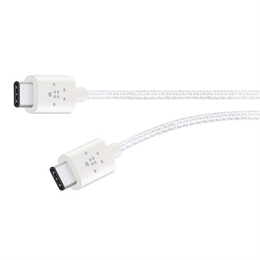 BELKIN MIXIT kabel USB-C to USB-C,1.8m, bílý - obrázek produktu