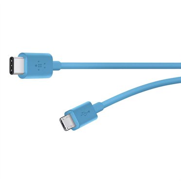 BELKIN MIXIT kabel USB-C to MicroUSB, 1.8m, modrý - obrázek produktu